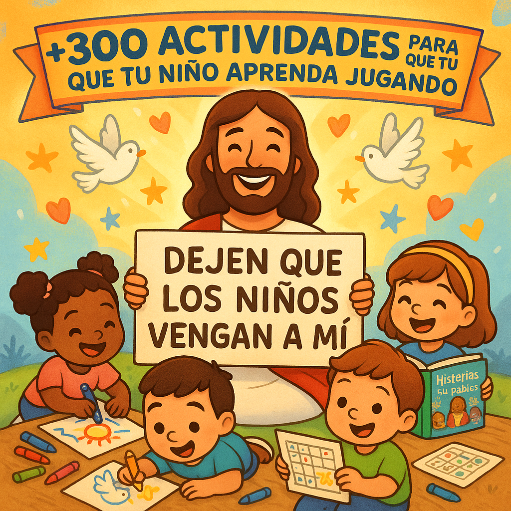 +300 actividades bíblicas y manualidades para que los niños aprendan de Jesús de manera fácil y muy divertida